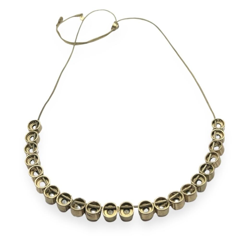 STELLA & DOT • Vintage Vida Champagne Gold Toned Necklace - Picture 4 of 5